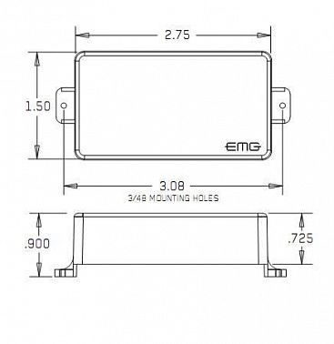 ЗВУКОСНИМАТЕЛЬ EMG 60A WH