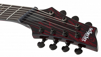 SCHECTER C-7 MULTISCALE SILVER MOUNTAIN BLOOD MOON