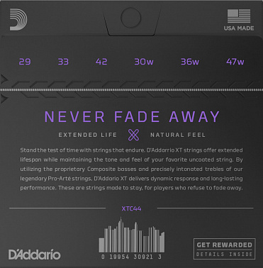 Струны D`ADDARIO XTC44