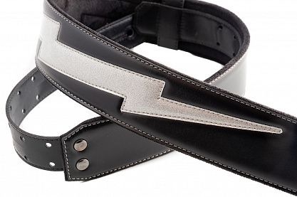 Ремень RightOn Straps Mojo Bolt II Silver Glitter