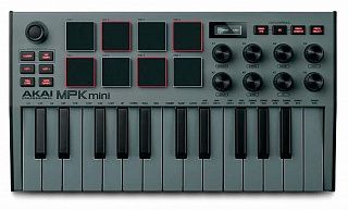 Миди-клавиатура AKAI PRO MPK Mini MK3 Gray