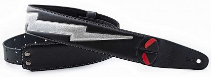 Ремень RightOn Straps Mojo Bolt II Silver Glitter