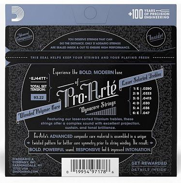 Струны D'ADDARIO EJ44TT