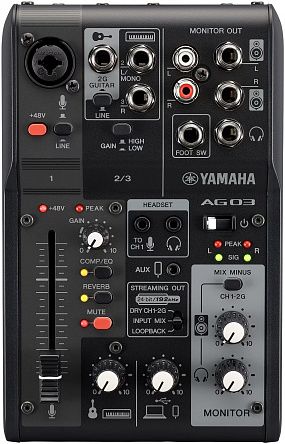 Микшерный пульт YAMAHA AG03 MK2 Black