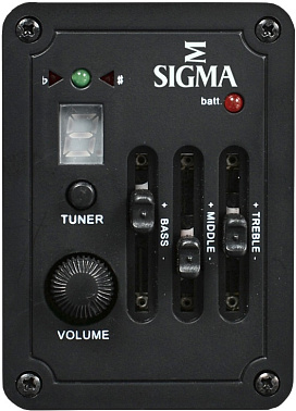 Электроакустическая гитара SIGMA DM7E (7 струн)