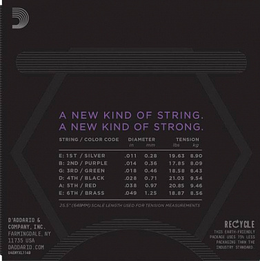 Струны D'ADDARIO NYXL1149
