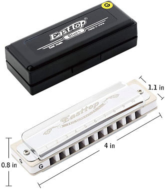 Диатоническая губная гармошка EASTTOP T008 G