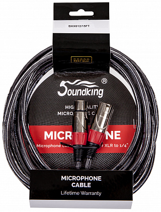 МИКРОФОННЫЙ КАБЕЛЬ SOUNDKING BXX012-15 FT