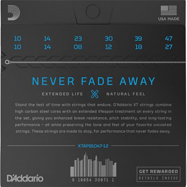 Струны D`ADDARIO XTAPB1047-12