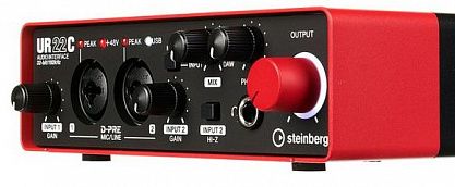 USB аудио интерфейс Steinberg UR22C Red