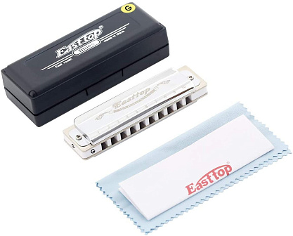 Диатоническая губная гармошка EASTTOP T008 G