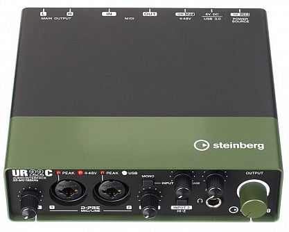 USB аудио интерфейс Steinberg UR22C Green