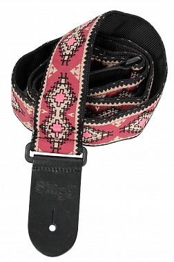 Гитарный ремень STAGG SWO-DIAM RED