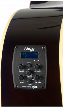 Электроакустическая гитара STAGG SA35 DSCE-N
