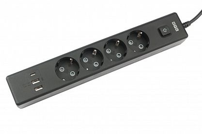 Удлинитель на 4 розетки PC-7B-2M PowerCube