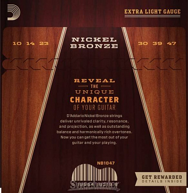 Струны D'ADDARIO NB1047