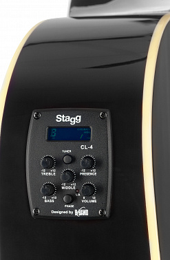 Электроакустическая гитара STAGG SA35 DSCE-BK