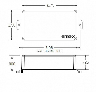 ЗВУКОСНИМАТЕЛЬ EMG 85X-CHROME