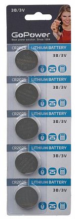 Элемент питания GoPower CR2025