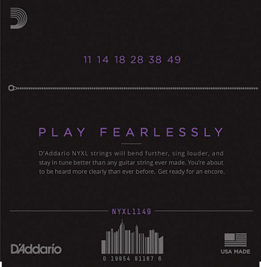 Струны D'ADDARIO NYXL1149