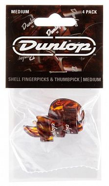 Коготь Dunlop 9010TP Plastic Fingerpick 4Pack