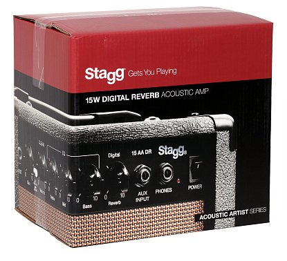 КОМБО ДЛЯ АКУСТИЧЕСКОЙ ГИТАРЫ STAGG 15 AA DR EU