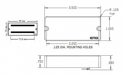 ЗВУКОСНИМАТЕЛЬ EMG 35CS BK