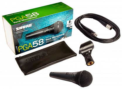 МИКРОФОН SHURE PGA58-XLR-E
