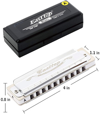 Диатоническая губная гармошка EASTTOP T008 A