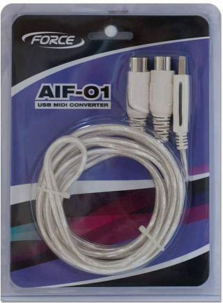 MIDI-USB ИНТЕРФЕЙС FORCE AIF-01