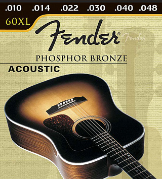 СТРУНЫ FENDER STRINGS NEW ACOUSTIC 60XL PHOS BRNZ BALL