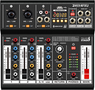 Микшерный пульт ITALIAN STAGE 2MIX4FXU