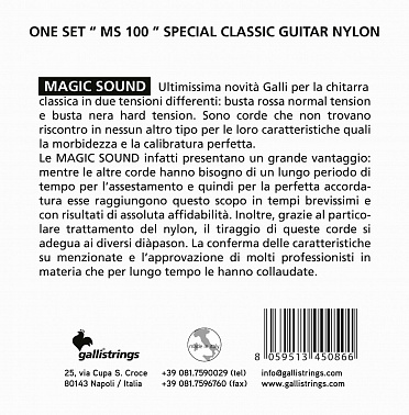 Струны GALLI STRINGS MS100