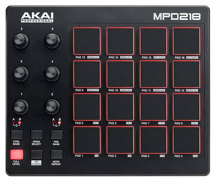 USB/MIDI КОНТРОЛЛЕР AKAI PRO MPD218