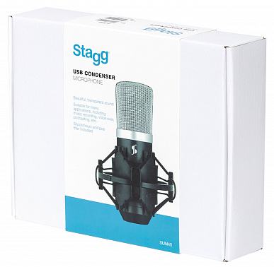 USB микрофон STAGG SUM40 (с выходом на наушники)