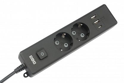 Удлинитель на 2 розетки PC-5B-2M PowerCube