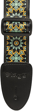 Гитарный ремень STAGG STE MANDALA GR