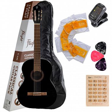 Гитарный набор FLIGHT C-120 BK PACK