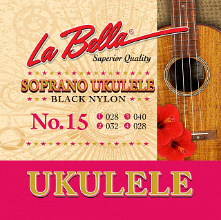 СТРУНЫ LA BELLA UKULELE 15-BLACK