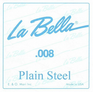 СТРУНА LA BELLA PLAIN STEEL PS008