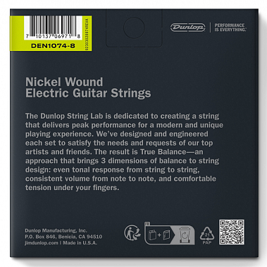 Струны DUNLOP DEN1074-8