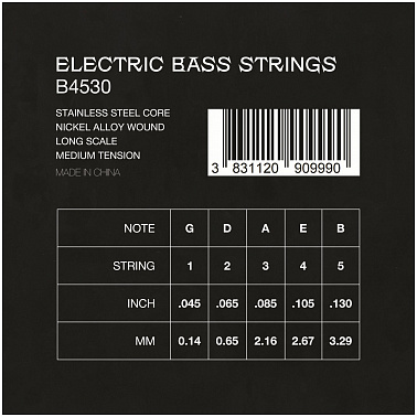 Струны VESTON B 4530