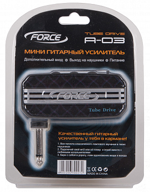 МИНИ ГИТАРНЫЙ УСИЛИТЕЛЬ FORCE A-03 TUBE DRIVE