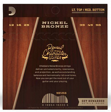 Струны D'ADDARIO NB1256