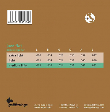Струны GALLI STRINGS AJF1252