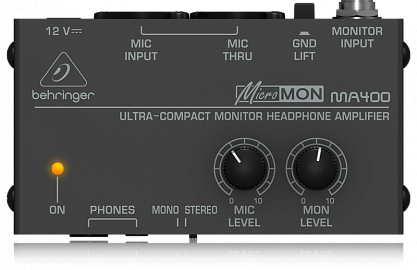 Мониторный микшер-предусилитель BEHRINGER MA 400 MICROMON